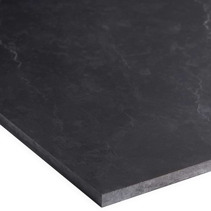 Nero Marquina 12x24 Honed Marble Tile