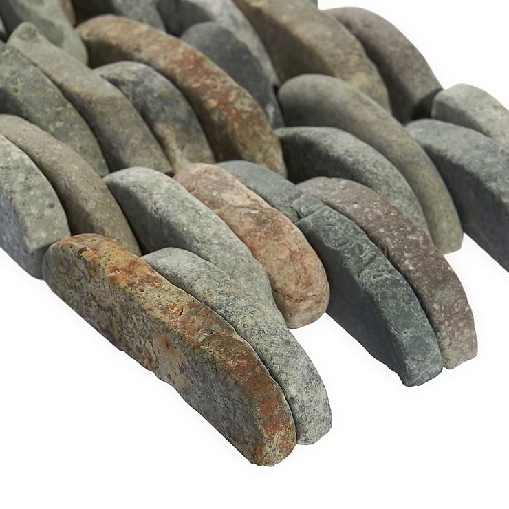 Nature Sumatra Stacked Pebble Mosaic