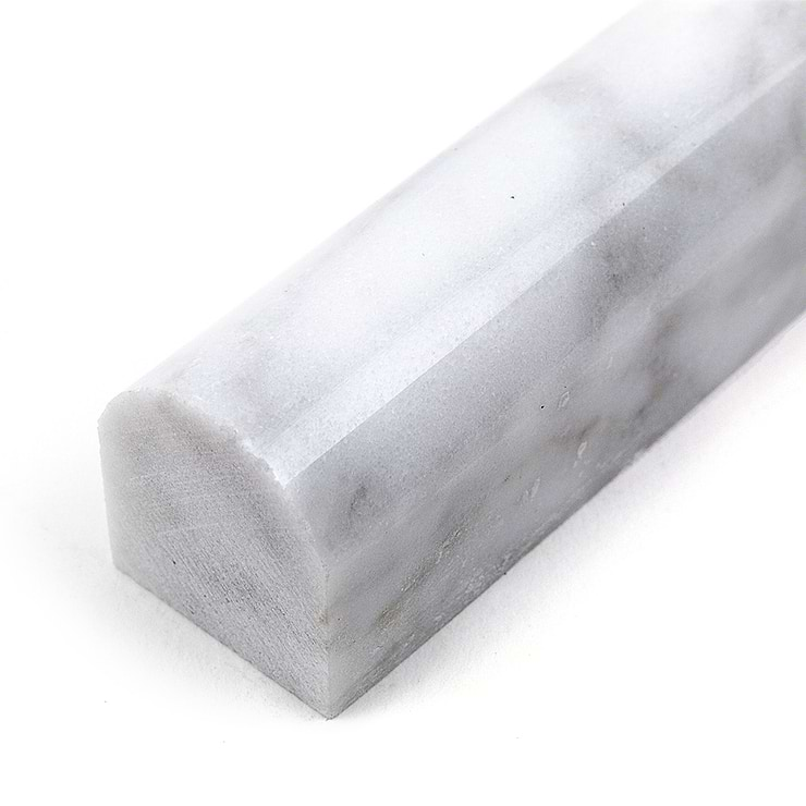 PENCIL WHITE CARARRA3/4X12 MARBLE