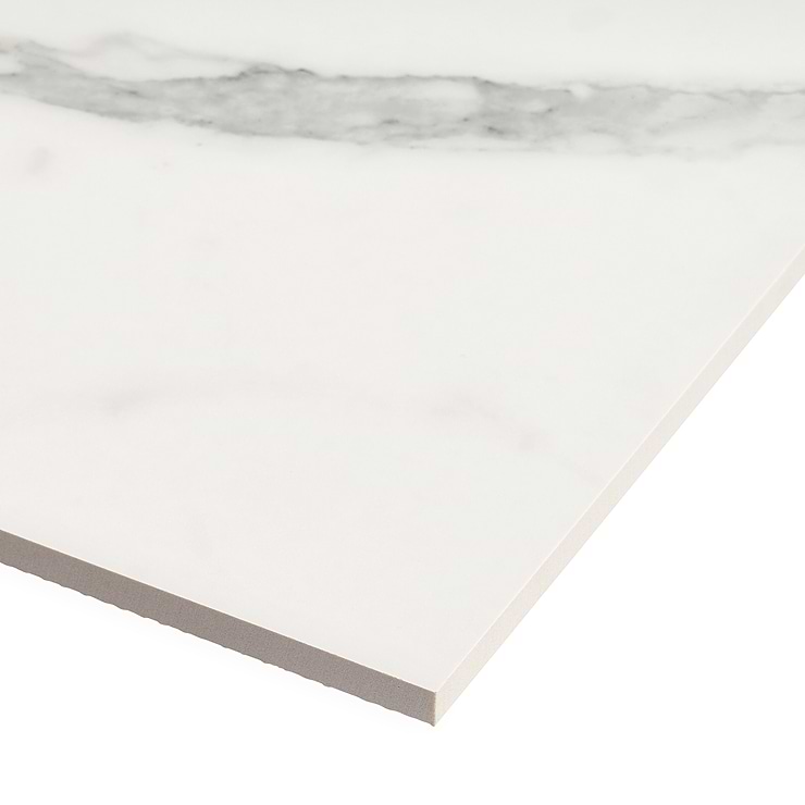 TileBarXL Marmi Slim Bianco Venato Honed 24"x48 Polished Porcelain Tile 
