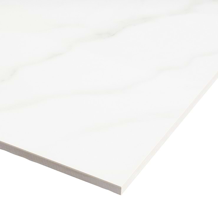 TileBarXL Marmi White Calacatta 24"X48" Polished Porcelain Tile