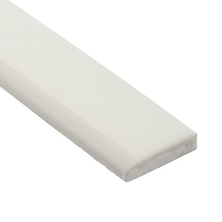 Carolina White Cloud 2x20 Polished Ceramic Bullnose