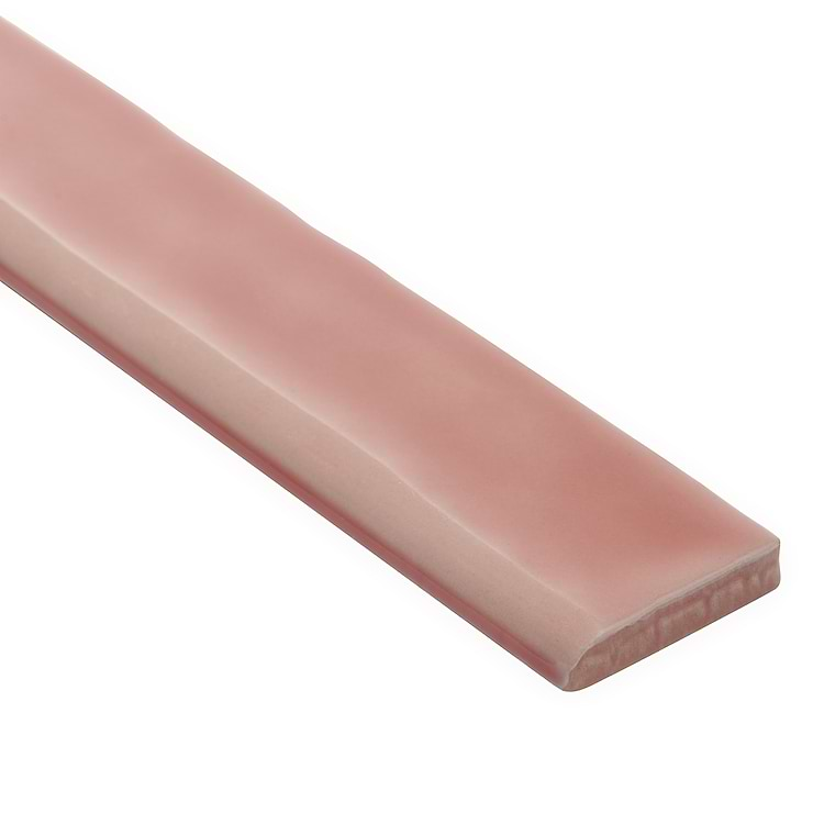 Carolina Coral Pink 2x20 Polished Ceramic Bullnose