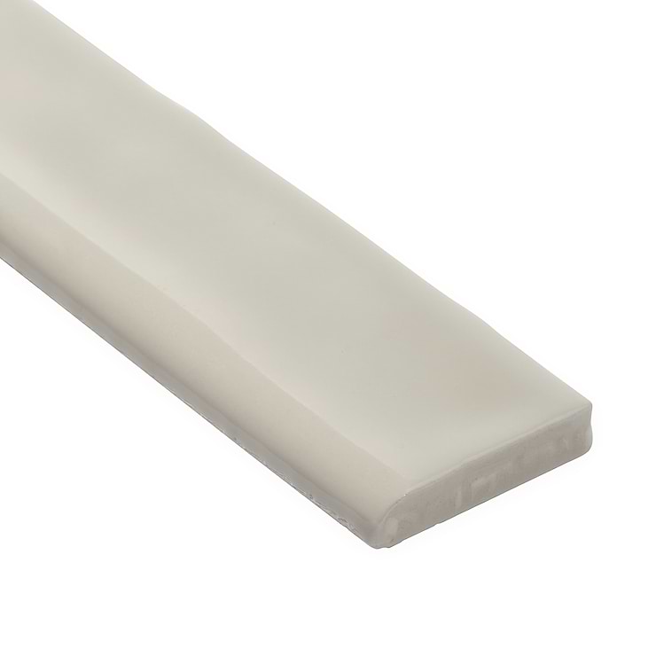 Carolina Fog Gray 2x20 Polished Ceramic Bullnose 