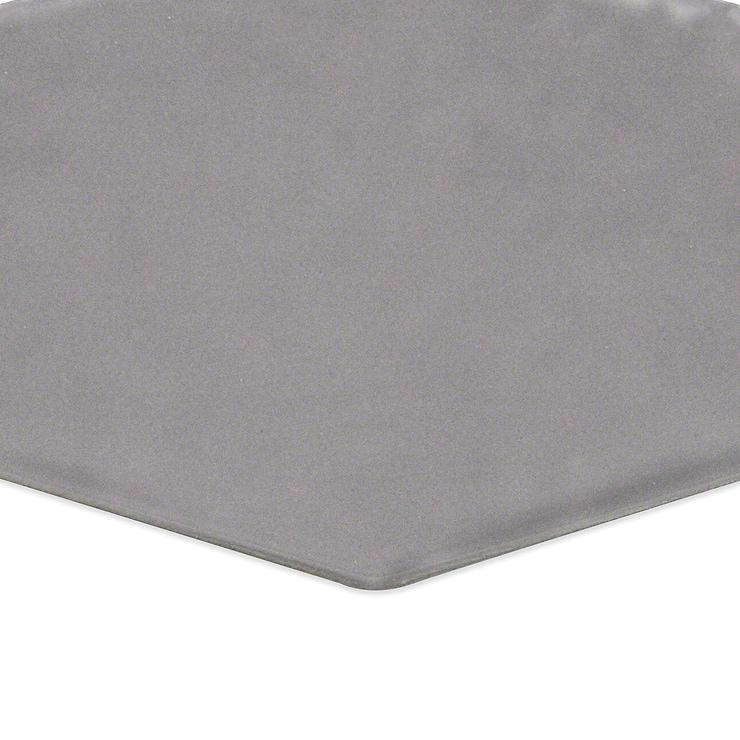 Manchester Charcoal Gray 4x8 Hexagon Glazed Ceramic Wall Tile