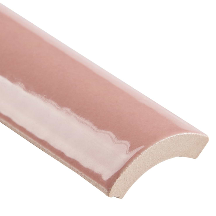 Park Hill Coral Rose Polished Porcelain 1/4 Round Bullnose
