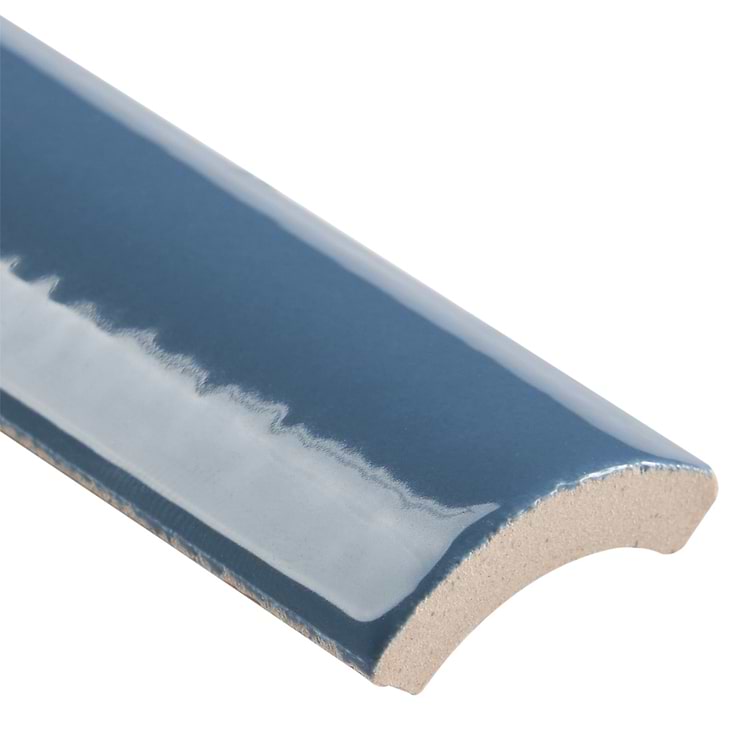 Park Hill Blue Polished Porcelain 1/4 Round Bullnose