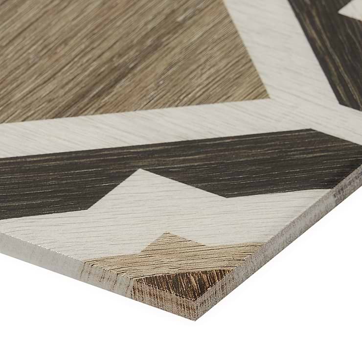 Delancey Starwood Oak Brown 8x8 Matte Porcelain Tile