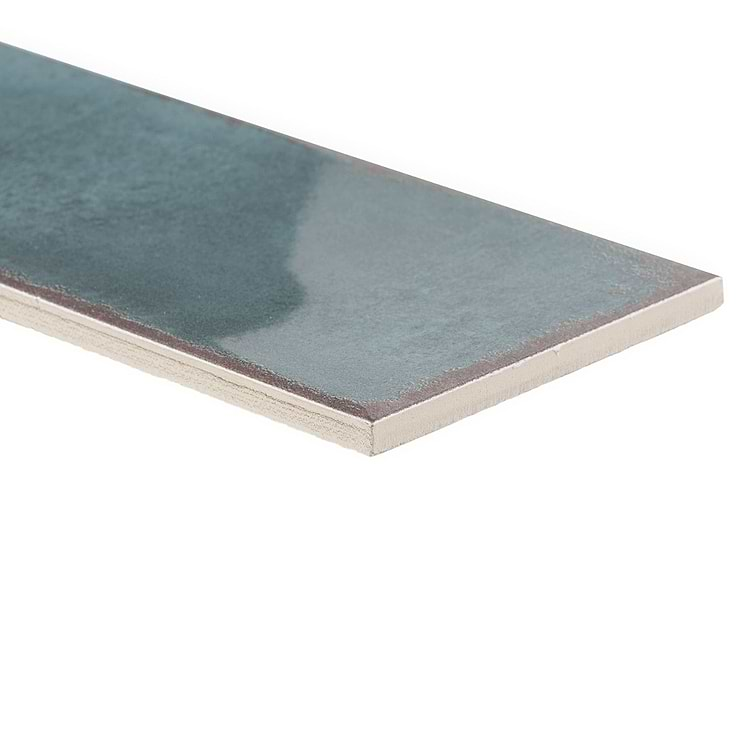 Los Lunas Blue 4x12 Polished Ceramic Subway Wall Tile