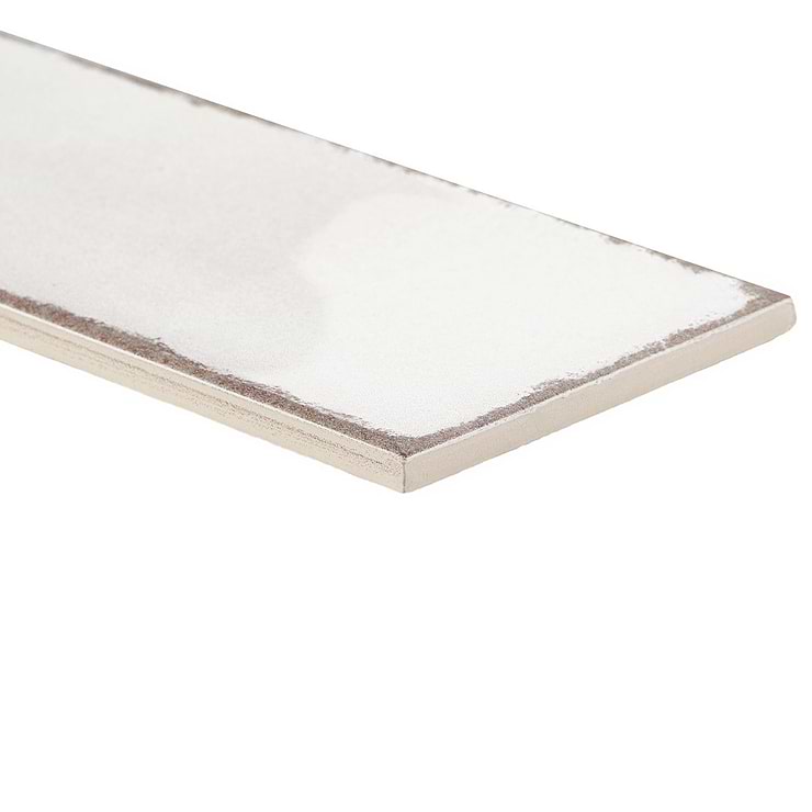 Los Lunas White 4x12 Polished Ceramic Subway Wall Tile