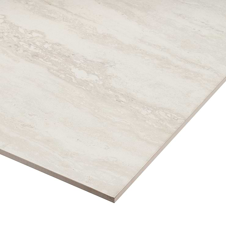 Basic Travertine Beige & Cream 24x48 Matte Porcelain Tile