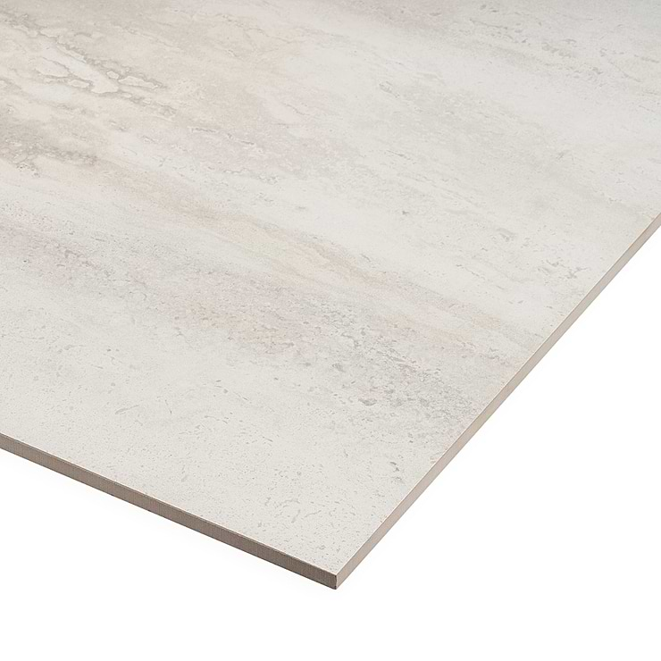 Basic Travertine Cotton White 24x48 Matte Porcelain Tile