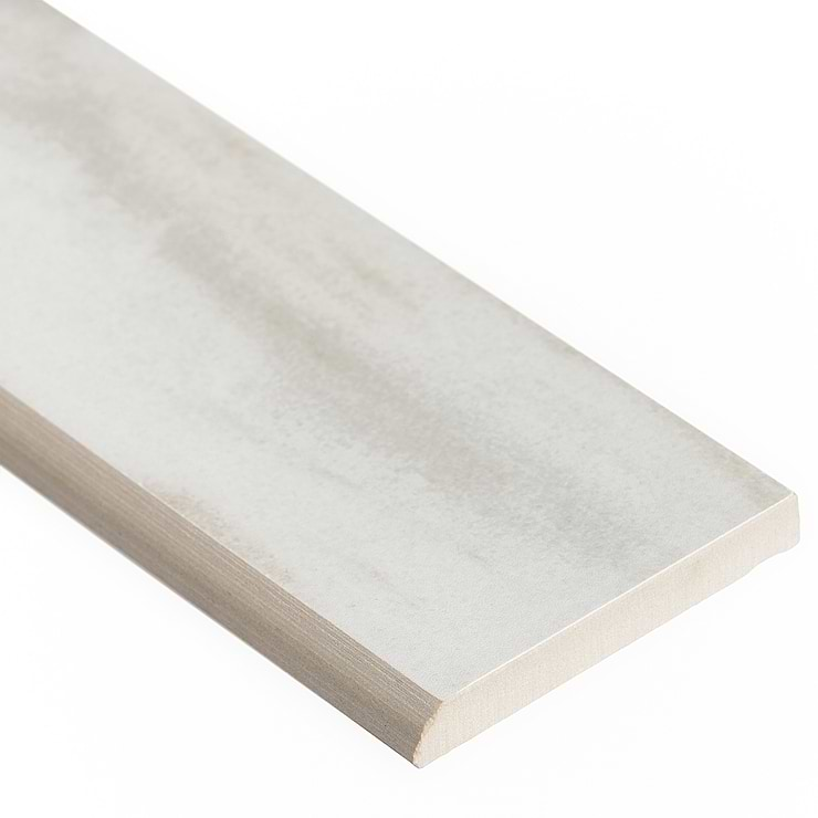 Basic Marble Lasa Bianco 3x24 Satin Porcelain Bullnose