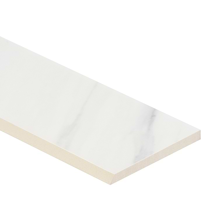 Calacatta Azur 3x24 Matte Porcelain Bullnose