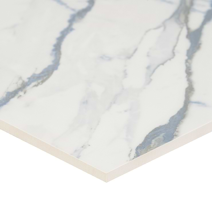 Calacatta Azur 24x24 Matte Porcelain Tile 