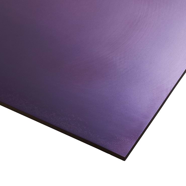 Amulet Mist Aubergine 18x36 Purple Metal Laminated Porcelain Tile