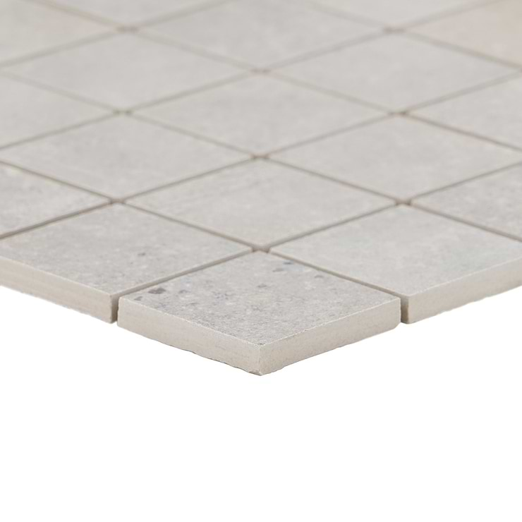 Bronx Argent Silver 2x2 Matte Porcelain Mosaic Tile