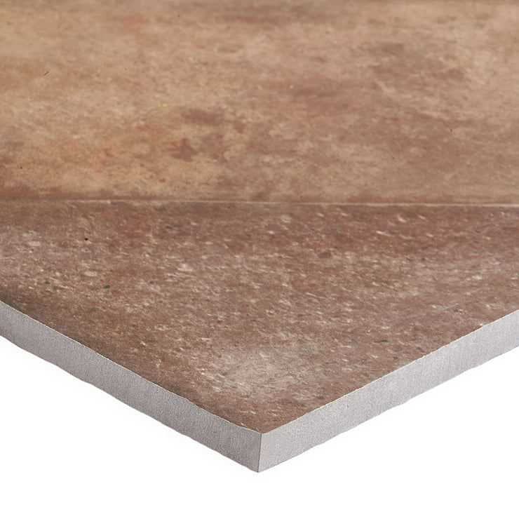 Sculpt Chevron Tobacco Brown 24x48 Natural Porcelain Tile