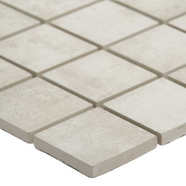 Holland Ash Light Beige 2x2 Matte Porcelain Mosaic Tile