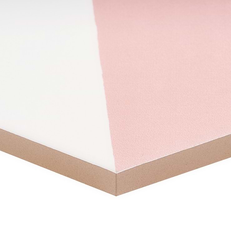 HexArt Pop Rose 8" Hexagon Matte Porcelain Tile