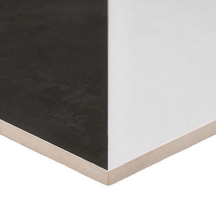 Art Geo by Elizabeth Sutton Cement Dos Charcoal Gray 8x8 Matte Porcelain Tile
