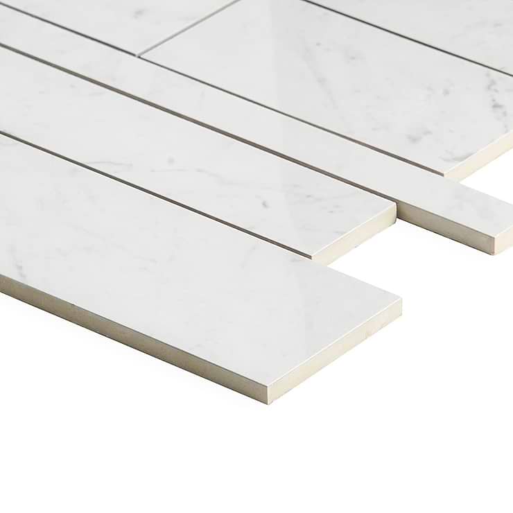 DreamStone Carrara Giola Railroad Polished Porcelain Mosaic