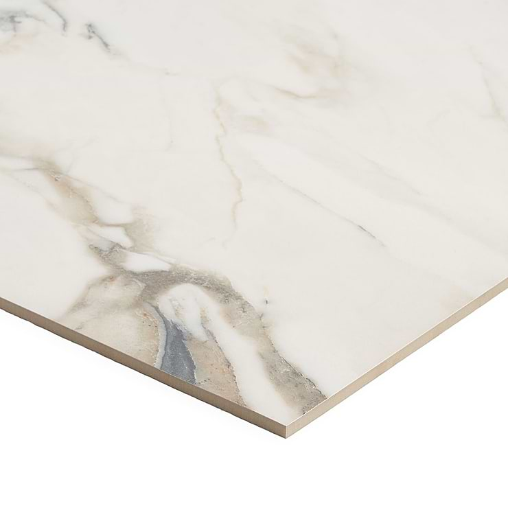 DreamStone Calacatta Rustico 24x48 Polished Porcelain Tile