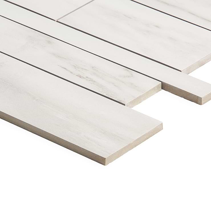 DreamStone Dolomite Snow Railroad Matte Porcelain Mosaic