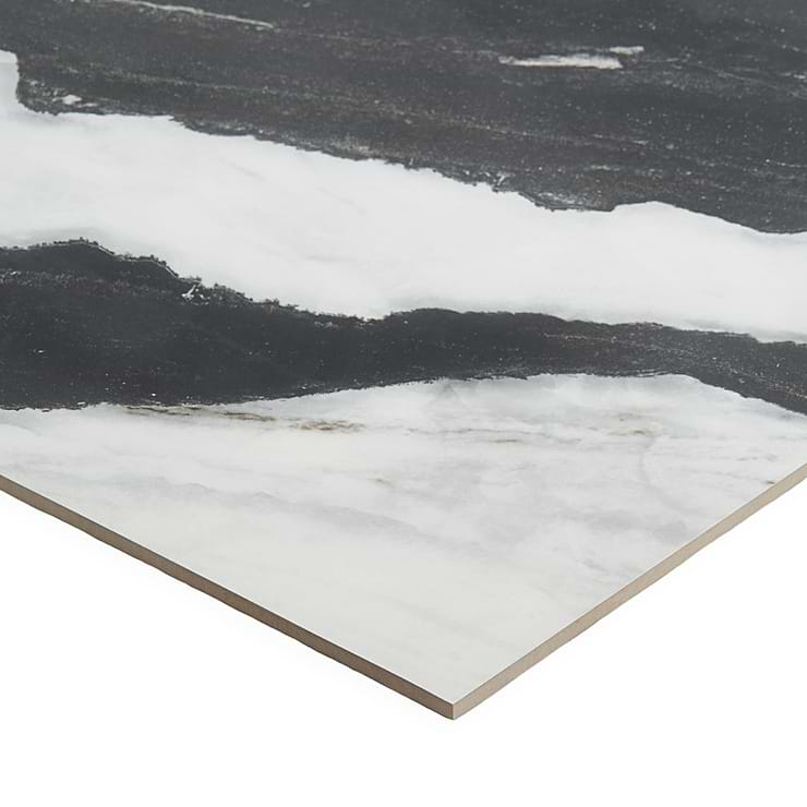 DreamStone Panda White 24x48 Polished Porcelain Tile