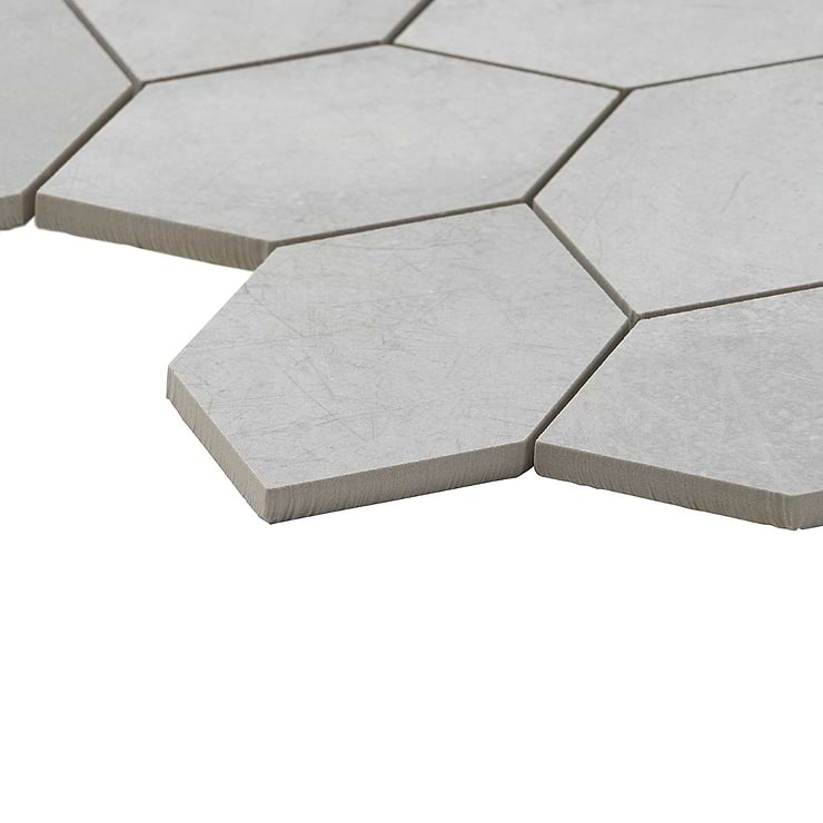 Bond Nimbus Silver Foliage Matte Porcelain Mosaic Tile