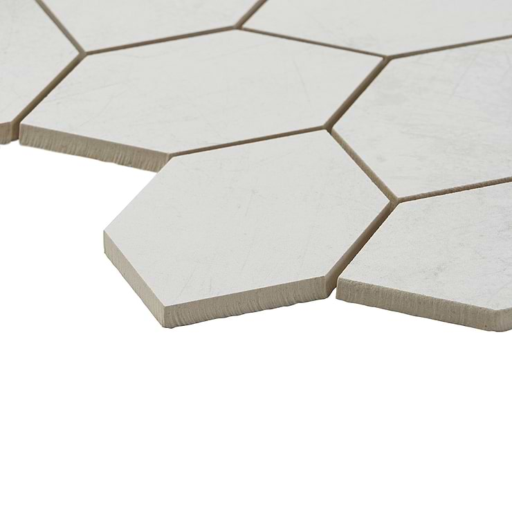 Bond Palladium Light Gray Foliage Matte Porcelain Mosaic Tile