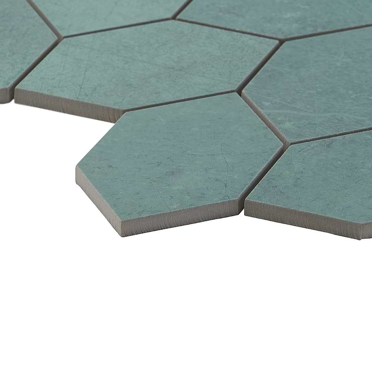 Bond Viridum Green Foliage Matte Porcelain Mosaic Tile