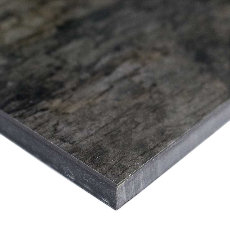 DuJour Charcoal Gray 8x48 Polished Porcelain Wood Look Tile