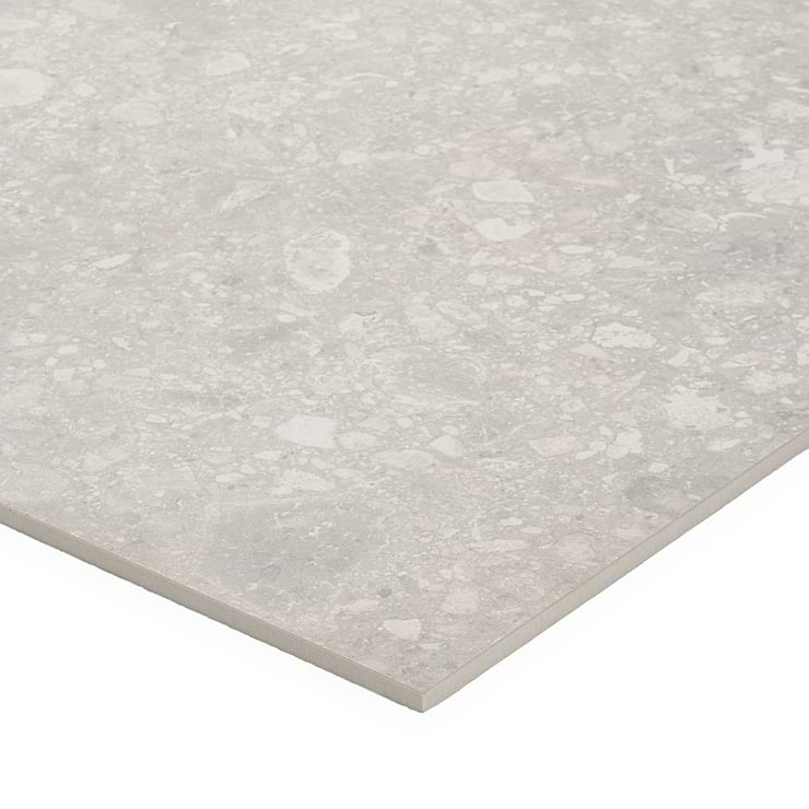 Rizo Gray 24x24 Terrazzo Look Matte Porcelain Tile