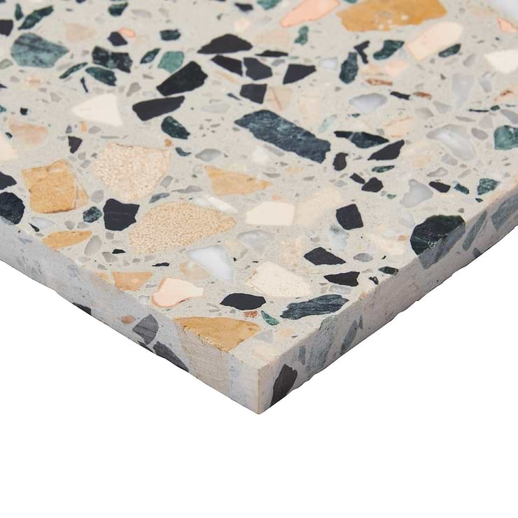 Terrazzo Italy Cava Terra Beige 24x24 Honed Marble Tile