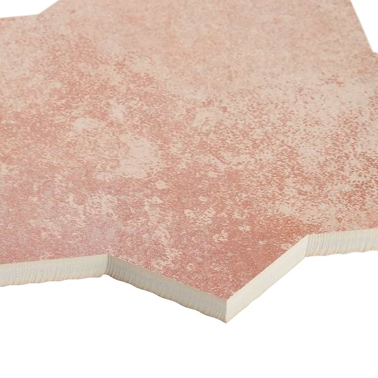 Burgos Terracotta Brick 4-Way Matte Porcelain Border Connector