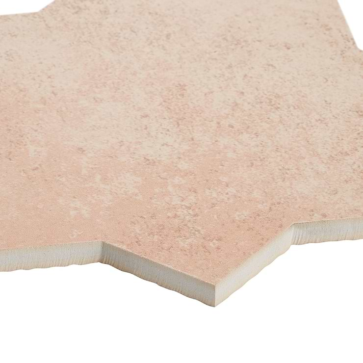 Burgos Terracotta Clay 4-Way Matte Porcelain Border Connector