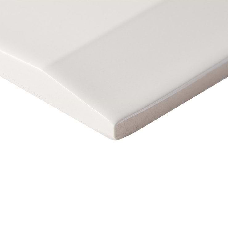 Zeal Edge 3D White 5x5 Matte Porcelain Tile