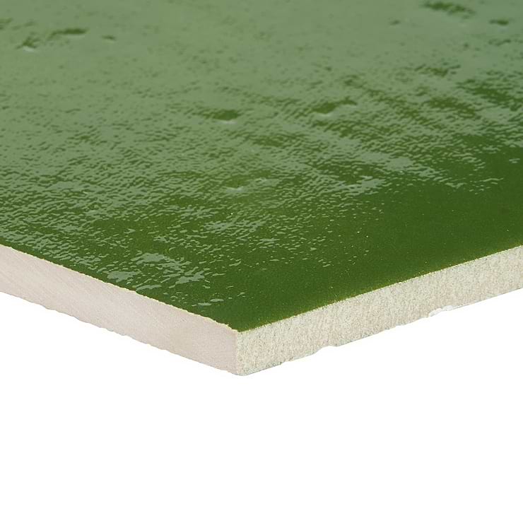 Cavallo Monaco Green 7" Hexagon Glossy Porcelain Tile