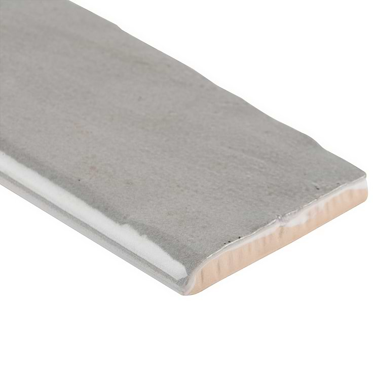 Portmore Gray 3x8 Glossy Ceramic Bullnose