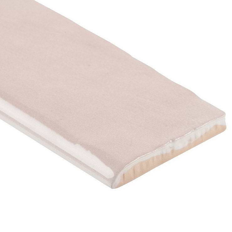 Portmore Pink 3x8 Glossy Ceramic Bullnose