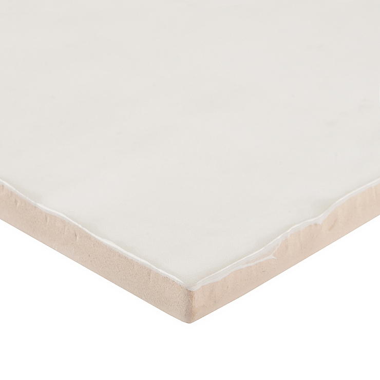 Portmore White 4x4 Glossy Ceramic Tile