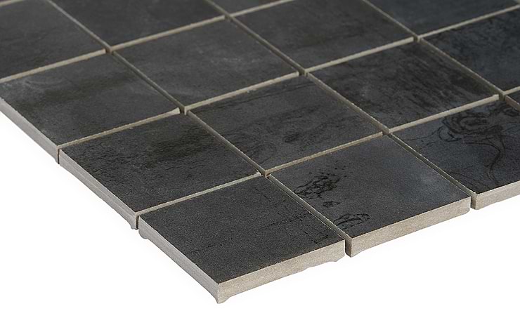 Angela Harris Inspira Dark Gray 2x2 Matte Porcelain Mosaic Tile