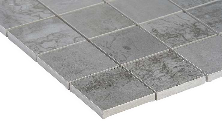 Angela Harris Inspira Steel Gray 2x2 Matte Porcelain Mosaic Tile