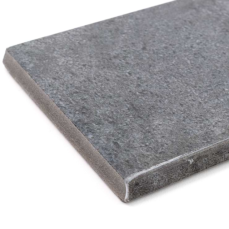 Marbella Smokey Gray 3x24 Porcelain Bullnose 