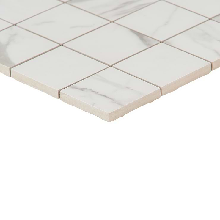 Versilia Statuario Mosaic Matte 2x2 Porcelain Tile