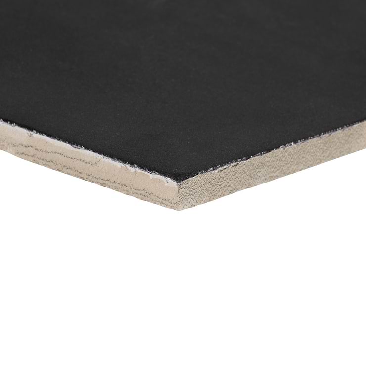 Sasha Hex Sorrentine Nero 6" Matte Porcelain Hexagon Tile