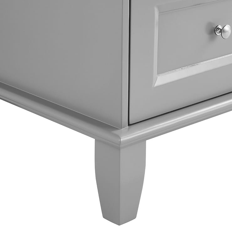 Nora 36" Gray Vanity with Carrara Marble Top and Ceramic Basin