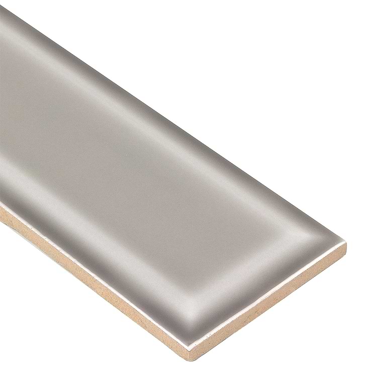 Astoria Beveled Oslo Gray 3x9 Glossy Ceramic Subway Tile