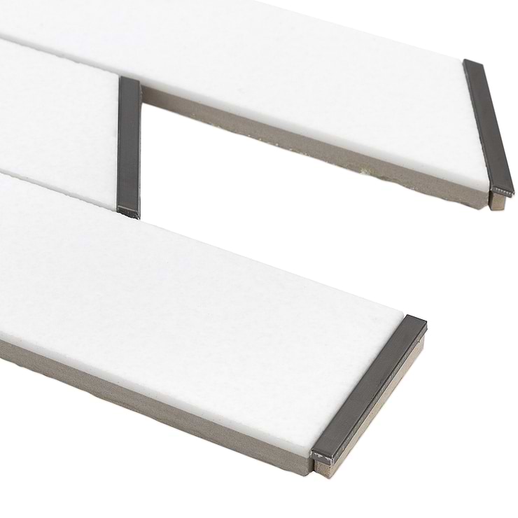 Matrix Trapezoid Porclain and Steel Tile